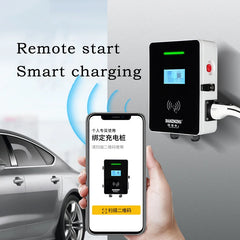 Oem Ac Home Wall Mounted 7kw 11kw 22kw 44kw Wall Box Electric Vehicle Charging Station Ev Charger With Lcd Screen