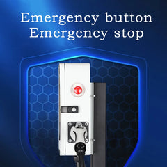 Oem Ac Home Wall Mounted 7kw 11kw 22kw 44kw Wall Box Electric Vehicle Charging Station Ev Charger With Lcd Screen