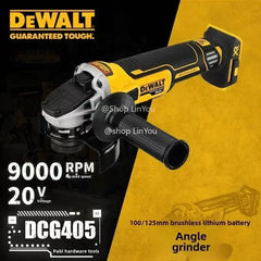 DEWALT DCG405 125mm flat head angle grinder bare machine tool cutting machine brushless 18V lithium battery tools(NO battery)