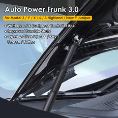 VJOYCAR Auto Power Frunk 3.0 for Tesla Model Y 3 X S Electric Automatic Front Trunk Lift Close APP Key Screen Control Car Parts