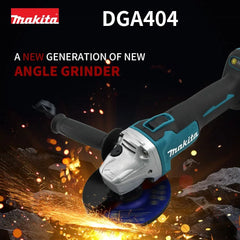 New Makita DGA404 125mm Brushless Lithium Electric Angle Grinder 18V Rechargeable Cutting Machine High Power Machine Power Tool