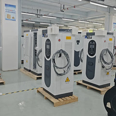 40kW Dual-Gun DC Fast EV Charger with CCS & CHAdeMO Ports, Touchscreen Control, RFID Access,Electric Charging Station Commercial