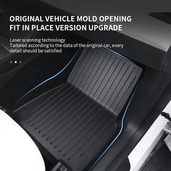 For Tesla New Model 3 Highland 2024-2025 TPE Floor Mats Durable Design Waterproof Luggage Mat Foot Pads Trunk Mats Accessories