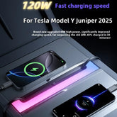 Tesla Model Y Juniper Fast Charging USB Hub Docking Station with Rainbow Light - kingpowerauto