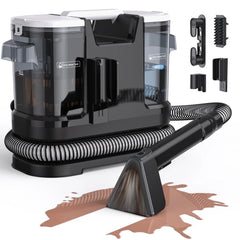 Lubluelu V6 Powerful Carpet Cleaner Powerful Cleaning Machine Spot Steam For Sofa Curtain  Wet Fabric w/ 1.75L Dual Tanks
