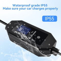 ADPOW Portable 16A Type1 EV Chargers SAE J1772 Socket 3.5KW 5M Cable Current Adjustable Wallbox EV Charging Accessories
