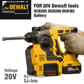 ⚡😊💪Original Battery 20V 6Ah 8Ah MAX FlexVolt for DeWALT DCB606 DCB205 DCB206 DCB209 DCB182 Power Tool with Charger⚡😊💪