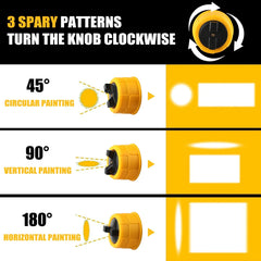DEWALT Cordless Electric Spray Gun Portable High Power Paint Sprayer for Auto Furniture Coating Airbrush Compatible with Battery