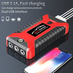 Portable Car Battery Starter Auto Jump Starter 99800mAh Petrol Diesel Car Emergency Booster Start Power Supply 12V For Cars