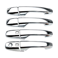 For Toyota Yaris Ativ/Vois 2022+ Auto Parts ABS Chrome Exterior Door Handle Cover with Smart Keyhole Lock Cover Car Styling