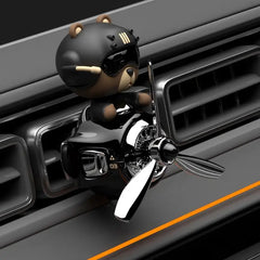 NEW Cartoon Shake head little bear Pilot Car Air Freshener perfume Automobile Interior Perfume Clip Car Ornament Accessories