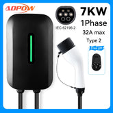 ADPOW 32A Type2 EV Charging Station 7KW 5M Cable Wallbox Charger EV Charging Accessories Current Adjustable is Not Supported