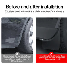 YZ For Tesla Model 3 Y Highland Juniper 2021-2025 Front and Rear Dedicated TPE Mudguard Car Accessories