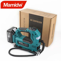 Mamidw Automatic Cordless Inflator Electric Air Pump Car Tire Handheld Air Compressor For Makita 18V Battery PIN