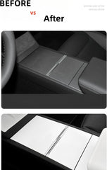 2025 For Tesla Model Y Juniper Model 3 Highland Console Electrostatic adsorption Cover For Tesla Interior Decor Accessories