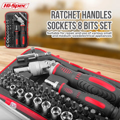 Hi-Spec Ratchet Handles Screwdriver Set Household Combination Toolbox Hardware Magnetic Screw Driver Kit Bit Torx Screwdriver