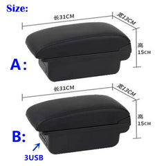 For Peugeot 2008 Armrest box For Peugeot 208 2019-2024 Car Armrest Storage box Dedicated Retrofit parts Interior Car Accessories