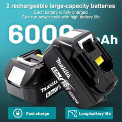 Original Makita battery, 18V 9.0Ah rechargeable battery, power tool BL1830 BL1840、BL1850、BL1860B、 Makita 18V