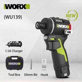 2025 Worx WU139 Cordless Driver Drill Brushless Electric Impact Screwdriver Rechargeable Metal Chuck High Torque DIY Power Tool
