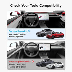 For Tesla Model Y Juniper 2025 & Model 3 Highland 2024 2025 ABS Center Console Organizer Tray Armrest Storage Box Accessories