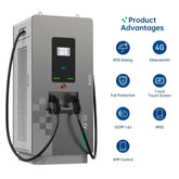 60KW to 240KW New DC EV Charger Station Ethernet/4G/WiF APP Control Floor Mounted DC Electric Car Charging Piles IP55
