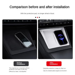 for Tesla Model Y Juniper 2025 Center Console Wireless Charging Pad Mat Screen Rearview Mirror Protector Frame New Model3