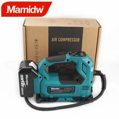 Mamidw Automatic Cordless Inflator Electric Air Pump Car Tire Handheld Air Compressor For Makita 18V Battery PIN