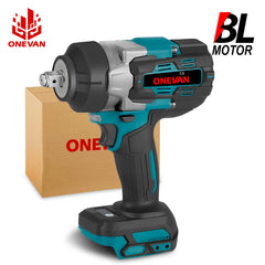 ONEVAN 1/2" Brushless Electric Impact Wrench 2800N.M Torque Removal Screw Nut Screwdriver Home Power Tool for Makita 18V Batte