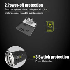 Worx WU809 Cordless Angle Grinder Brushless 20v 125x22.2 Clutch Protection for Polishing Cutting Share 5pin Green&Kress Battery