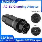 Type1 to GBT EV Charging Adapter Electric 32A Max 110V-250V Vehicle Charging Convertor for Car Charger Charging Adapter