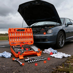 Auto Repair Tool Kit Sleeve Set Sleeve Batch Head Combination Sleeve Toolbox Motorcycle Repair Car Maintenance Toolbox