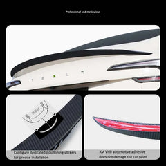For Tesla Model Y Juniper 2025 Newest 100% Real Carbon Fiber Spoiler High Performance 2024 Model3 Highland Trunk Wings Accessory