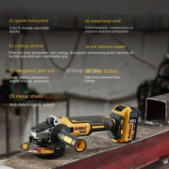 DEWALT DCG405 125mm flat head angle grinder bare machine tool cutting machine brushless 18V lithium battery tools
