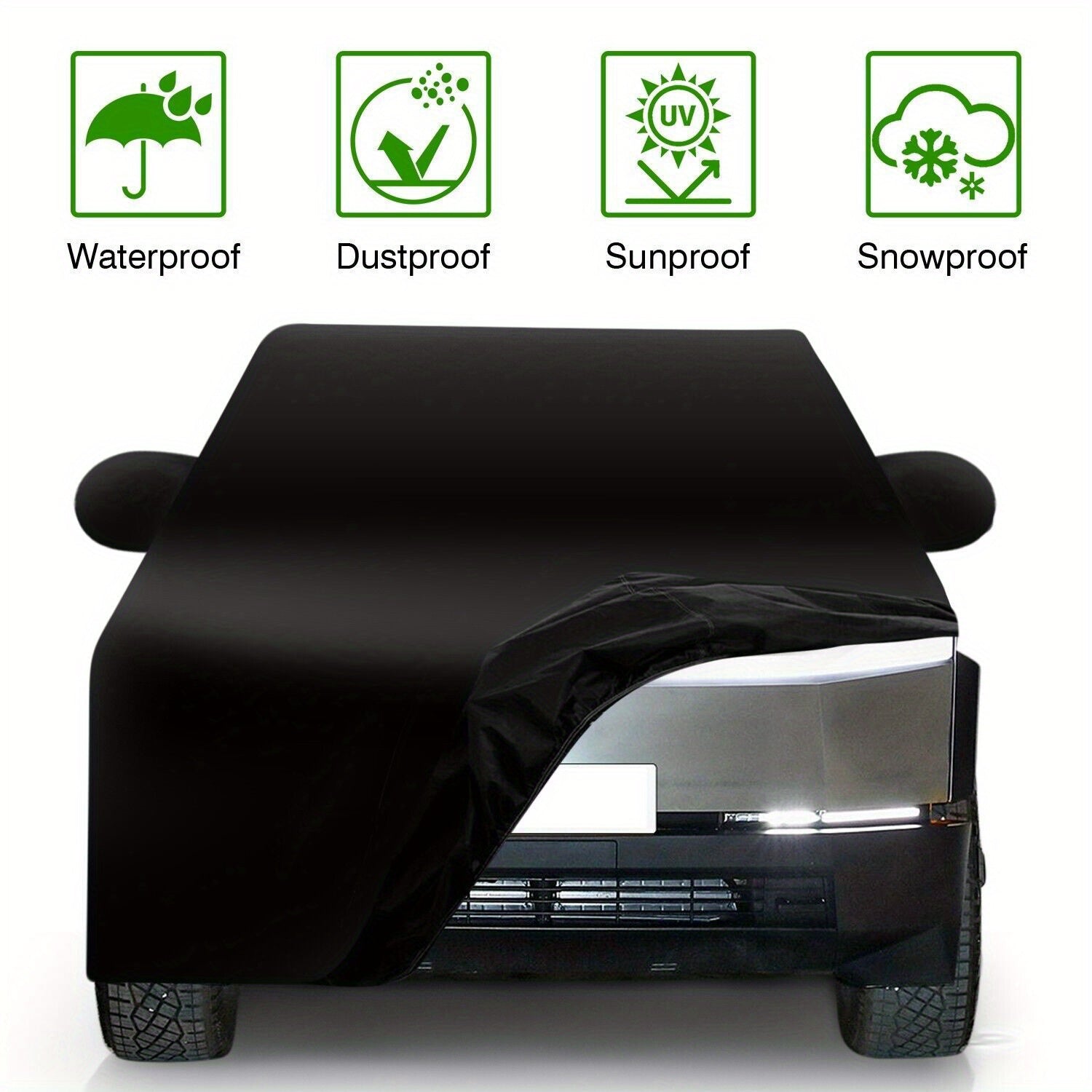 All-Weather Waterproof Protection - UV, Snow, & Rain Defender - Custom Fit for Applicable to Tesla Cybertruck Car cover