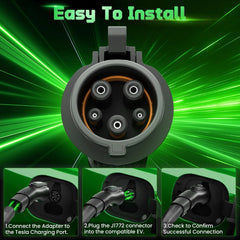 NACS to J1772 Adapter NACS to J1772 For Tesla Connectors Destination Chargers & Mobile Connectors for J1772 Electric Vehicles