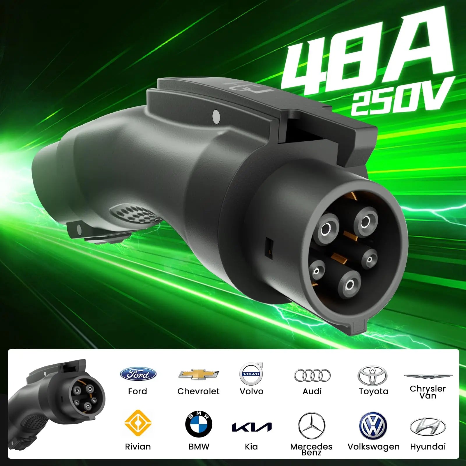 NACS to J1772 Adapter NACS to J1772 For Tesla Connectors Destination Chargers & Mobile Connectors for J1772 Electric Vehicles