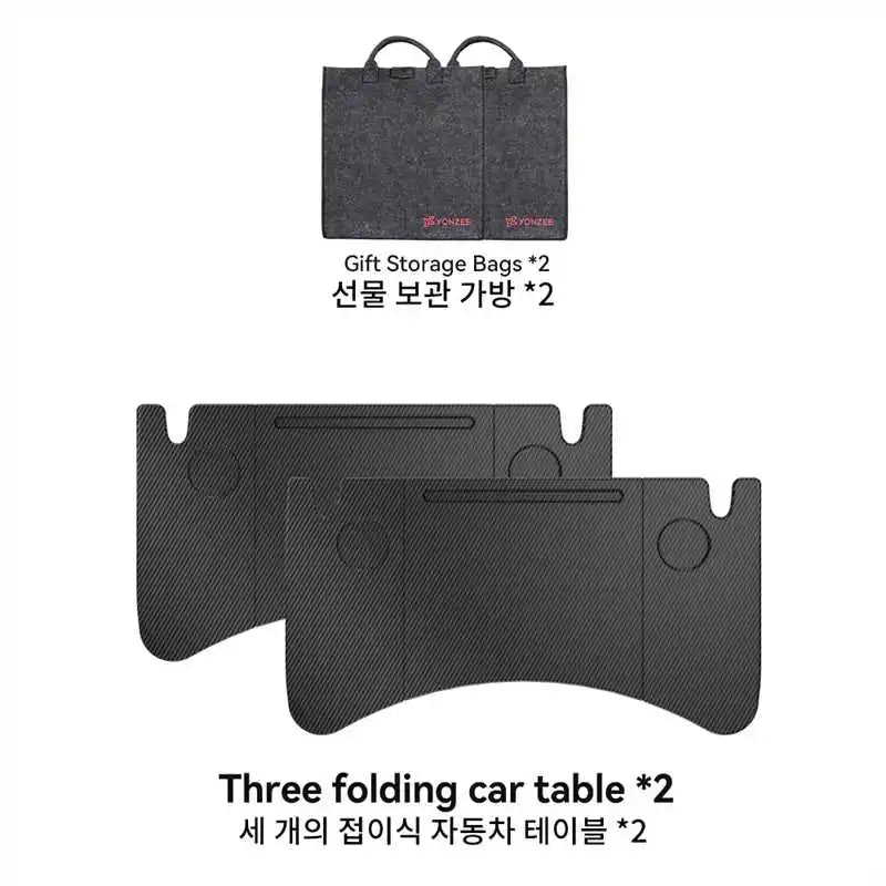 YZ Table Desk For Tesla Model 3 Y Highland Juniper 2021-2025 Car Steering Wheel Laptop Tray Food Desk Portable Office