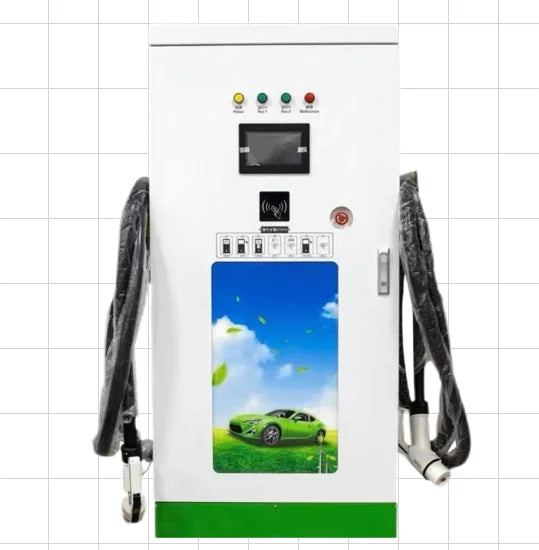 40kW Dual-Gun DC Fast EV Charger with CCS & CHAdeMO Ports, Touchscreen Control, RFID Access,Electric Charging Station Commercial