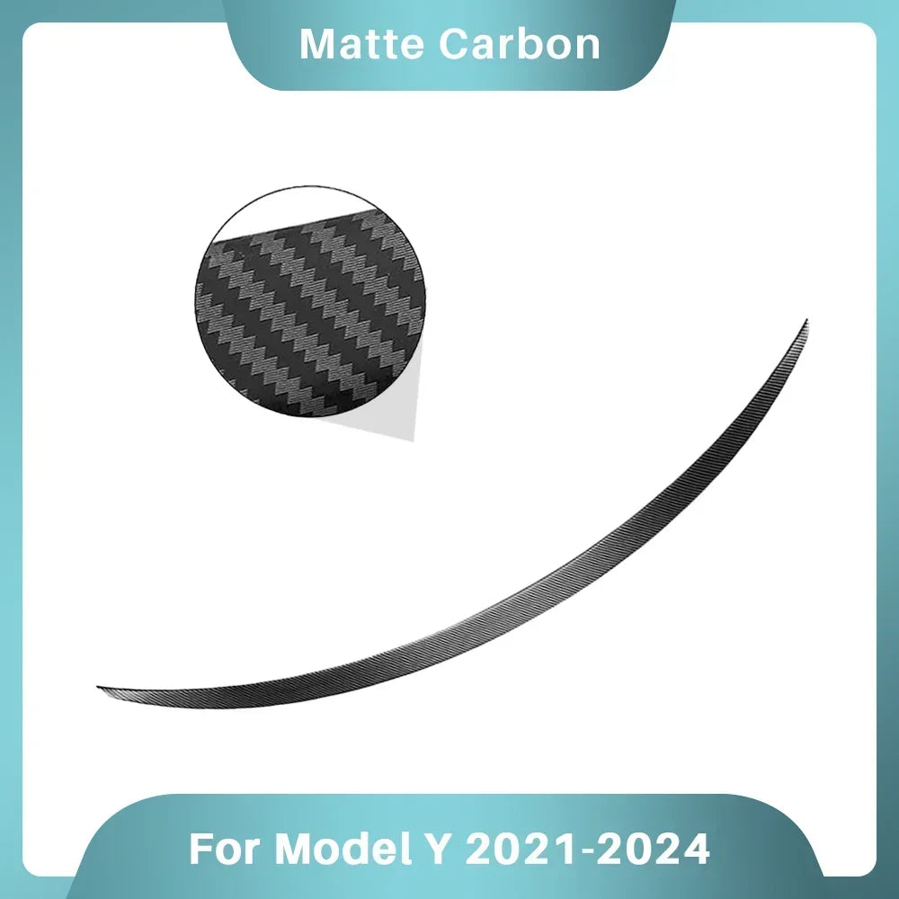 XVIP Real Carbon Fiber Spoiler For Tesla ModeY 2021-24 Model3 2017-23 Highland 2024 Trunk Wing Original Car Spoiler Accessories