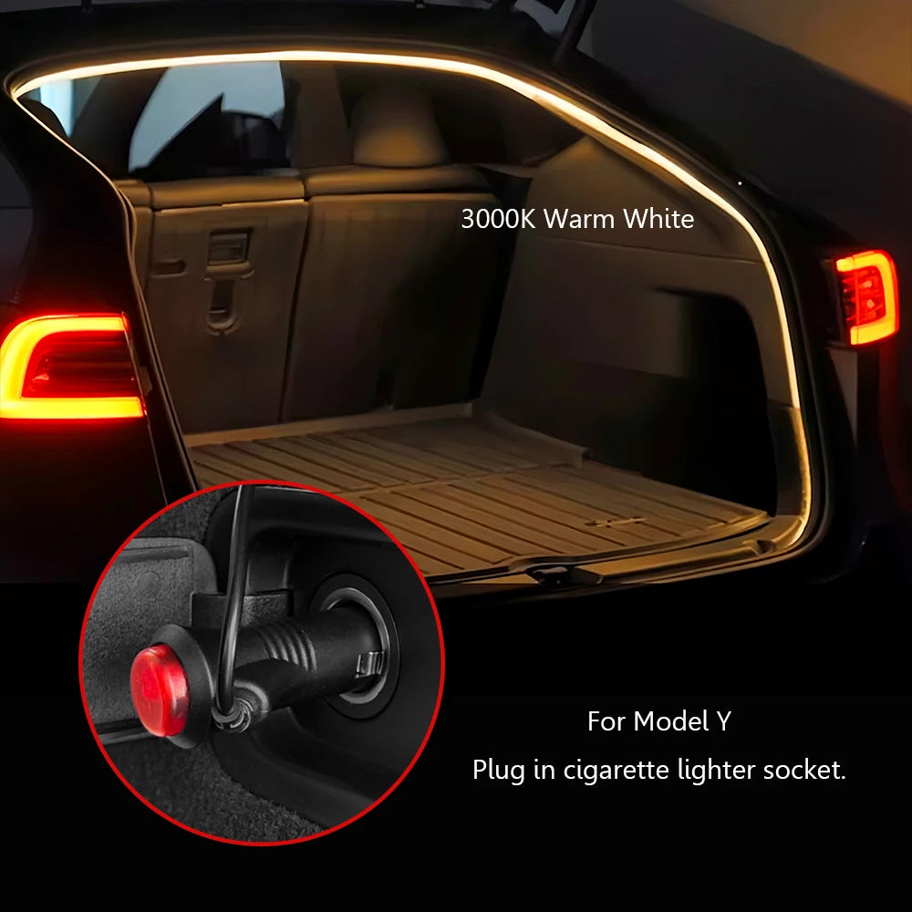Tesla Model3/Y Car Trunk LED Light Strip - Dual Colour Option - kingpowerauto