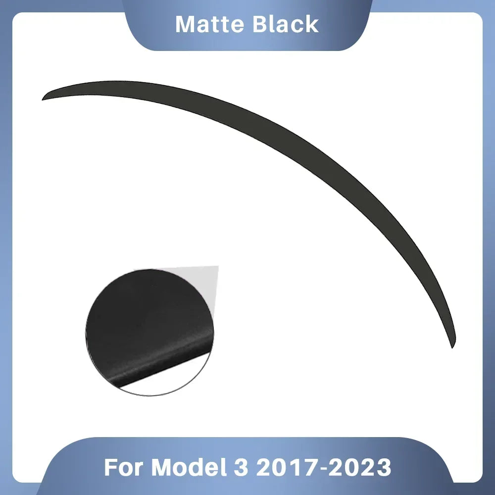 XVIP Real Carbon Fiber Spoiler For Tesla ModeY 2021-24 Model3 2017-23 Highland 2024 Trunk Wing Original Car Spoiler Accessories