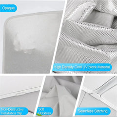 Sun Shades For Tesla Model Y Juniper 2025 LAUNCH Model 3+ Highland 2024 Ice Cloth Buckle Sun Glass Front Rear Sunroof Skylight