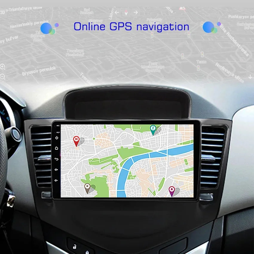 2K QLED 8core Android 15 For Chevrolet Cruze 2008 2009-2014 Car Radio GPS Carplay Auto Multimedia Head Unit DSP Stereo 2 Din