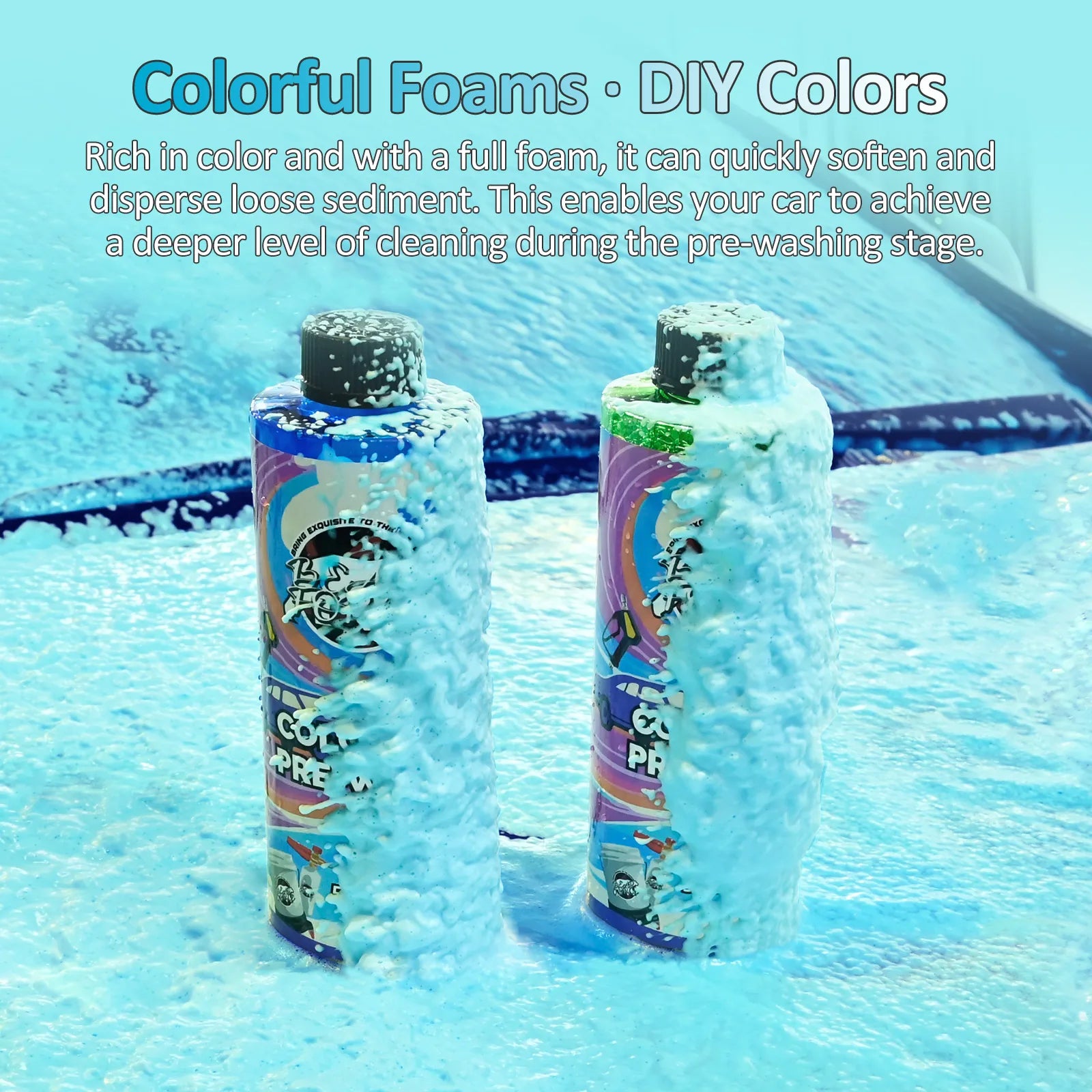 Colorful Foaming Car Wash Soap Auto Wash Shampoo Active Foam Cleaner for For Snow Foam Lance Foam Cannon Foam Gun or Bucket Wash