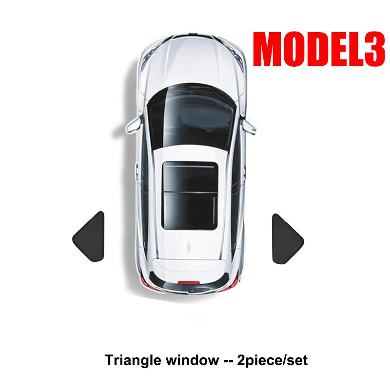 Car Sun Shade for Tesla Model 3 Y LAUNCH 2024 2025 Windshield Sunshade Cover Protector Front Side Window Privacy Blind Shading