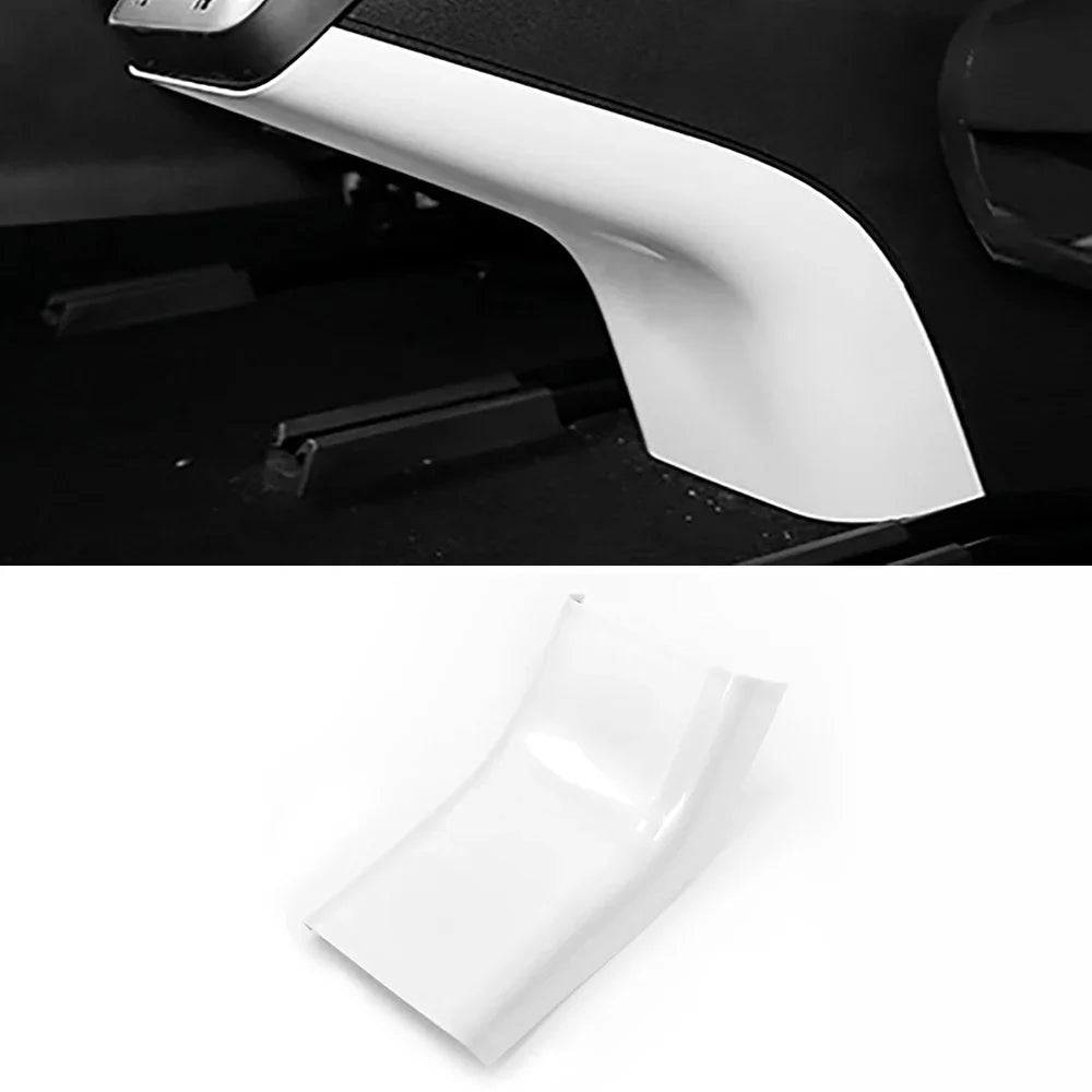 ABS White Center Console Wrap Cover Kit Dashboard Armrest Cover Door Side Trim Interior Suit for Tesla Model Y 3 Accessories