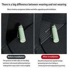 For Tesla Model Y Juniper 2025+ TPE Car Trunk Side Storage Box Cover plate organizer Car trunk side storage box refit Accessorys