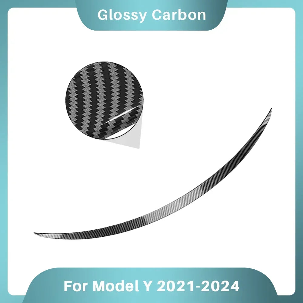 XVIP Real Carbon Fiber Spoiler For Tesla ModeY 2021-24 Model3 2017-23 Highland 2024 Trunk Wing Original Car Spoiler Accessories