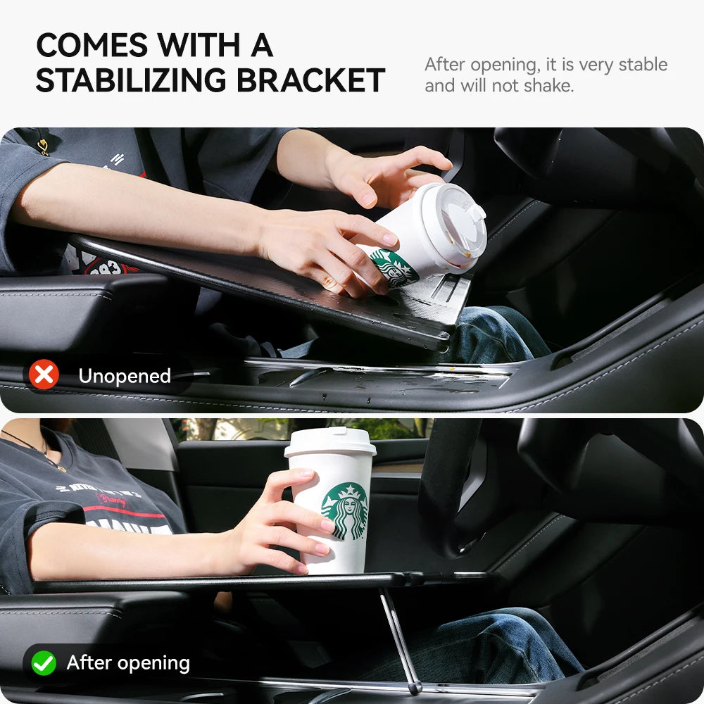 YZ Table Desk For Tesla Model 3 Y Highland Juniper 2021-2025 Car Steering Wheel Laptop Tray Food Desk Portable