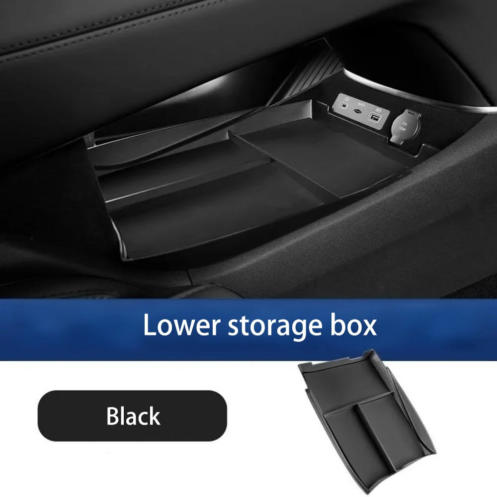 For BYD Sealion 7 07 EV 2024~2026 2025 Car Central Console Armrest Storage Box Water Coasters Pad Interior Decorate Accessories